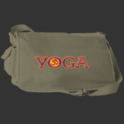 Yoga - Authentic Pigment Pigment-Dyed Raw-Edge Messenger Bag 