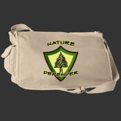 Nature Defender - Authentic Pigment Pigment-Dyed Raw-Edge Messenger Bag 