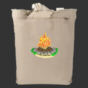 More Campfire! - Authentic Pigment 14 oz. Direct-Dyed Raw-Edge Tote